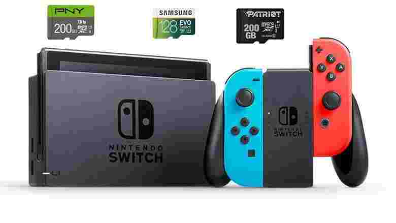 nintendo switch microsd cards