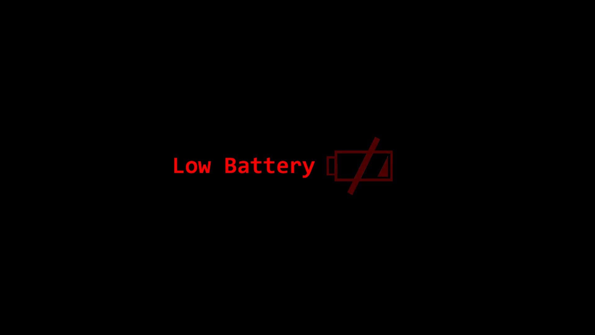 low battery