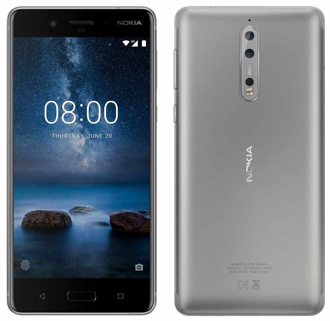 nokia 8 dual sim 4gb ram 64gb silver min