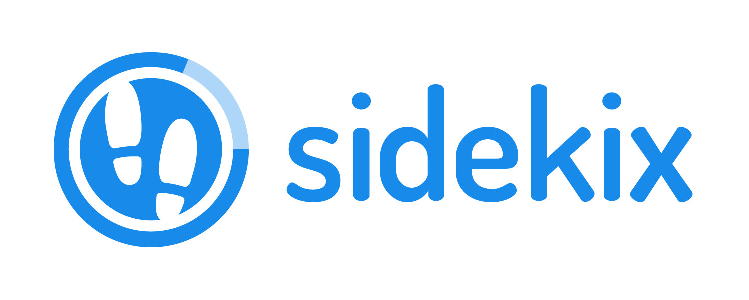 sidekix logo blue with transparent background