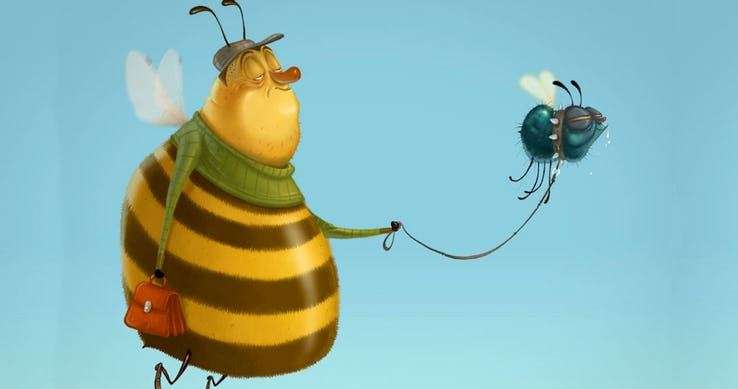 un ape e una mosca per il fim bee movie maxw 1280