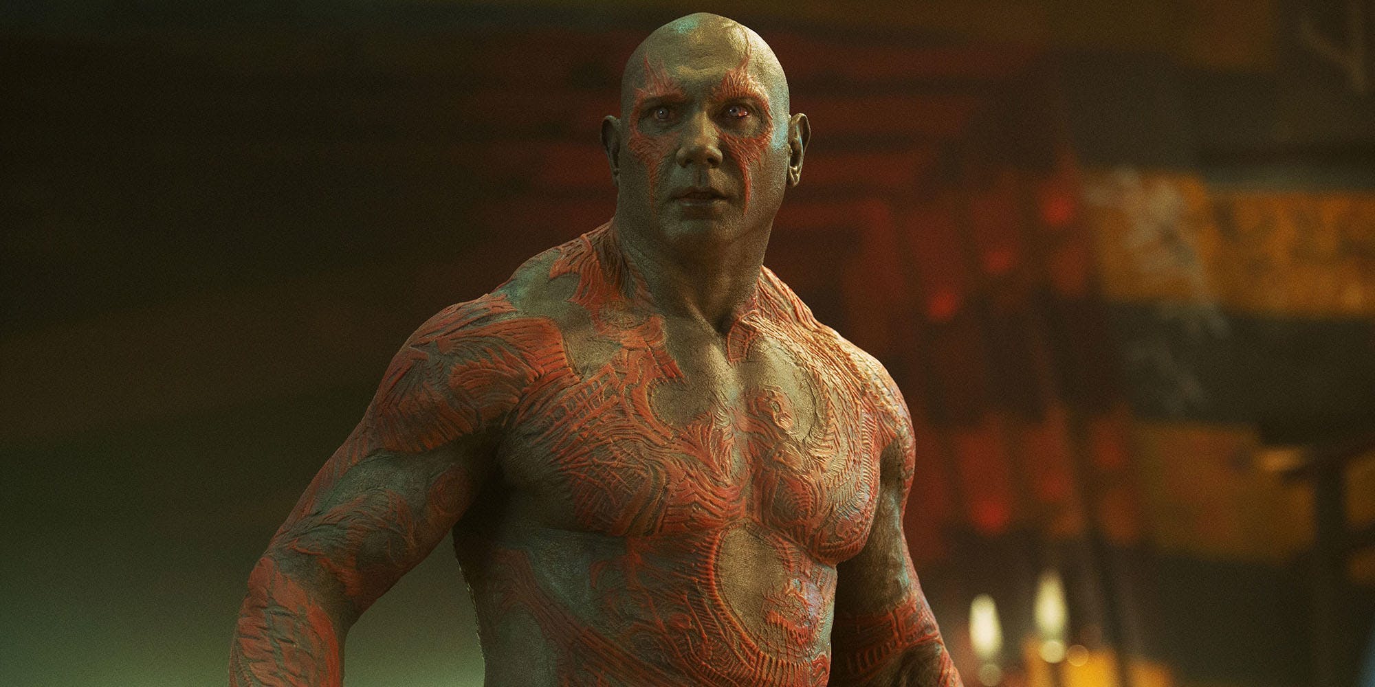 Dave Bautista as Drax in Guardians of the