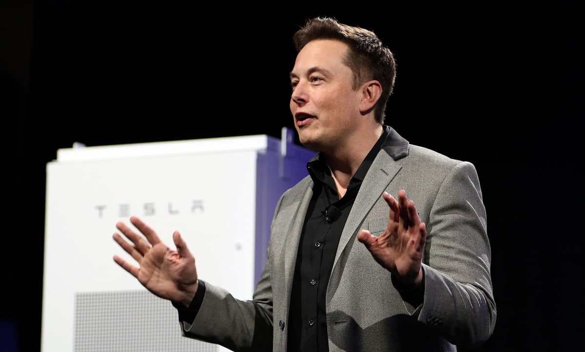 elon musk tesla stage min