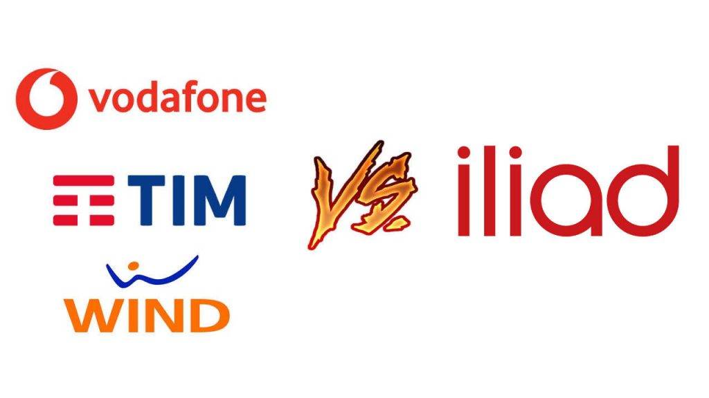 Vodafone tim wind vs iliad