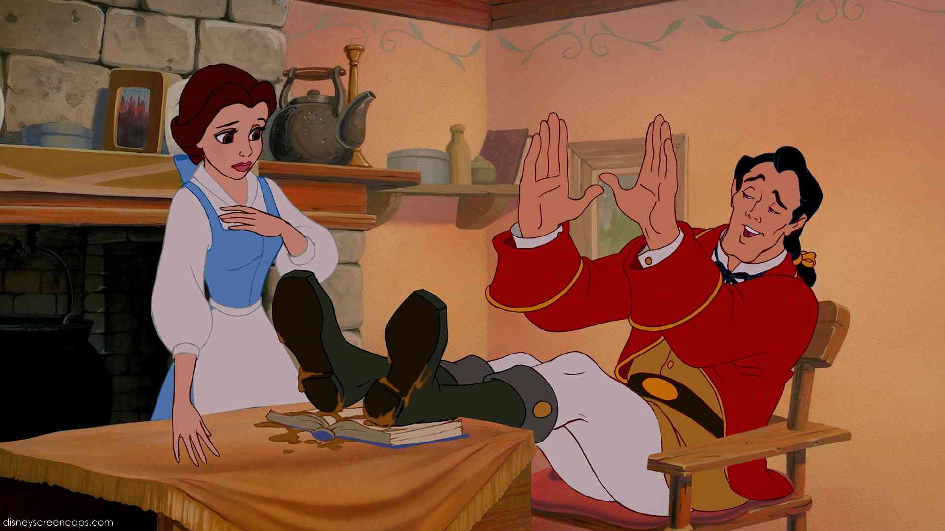 Belle and Gaston belle and pocahontas 33678483 1920 1080