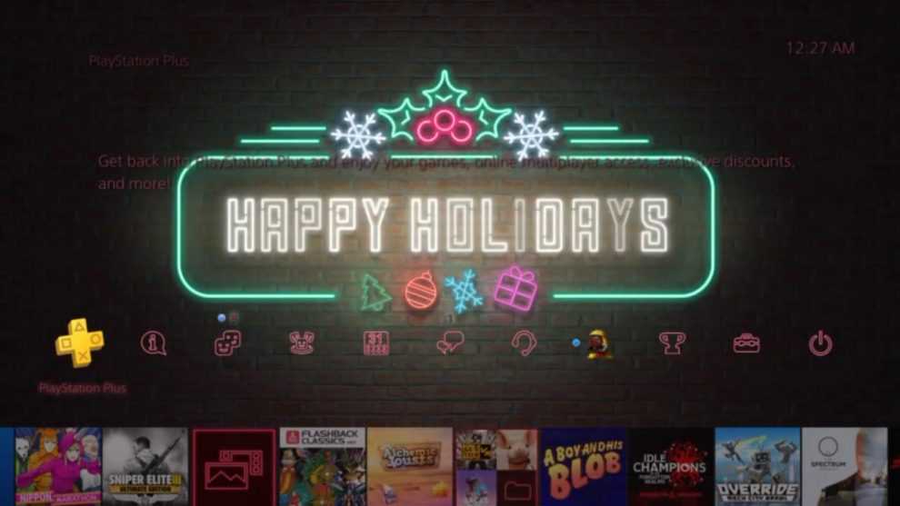 Resultado de imagen de tema happy holidays ps5