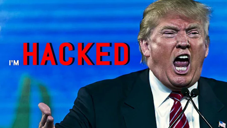 trump site hacked
