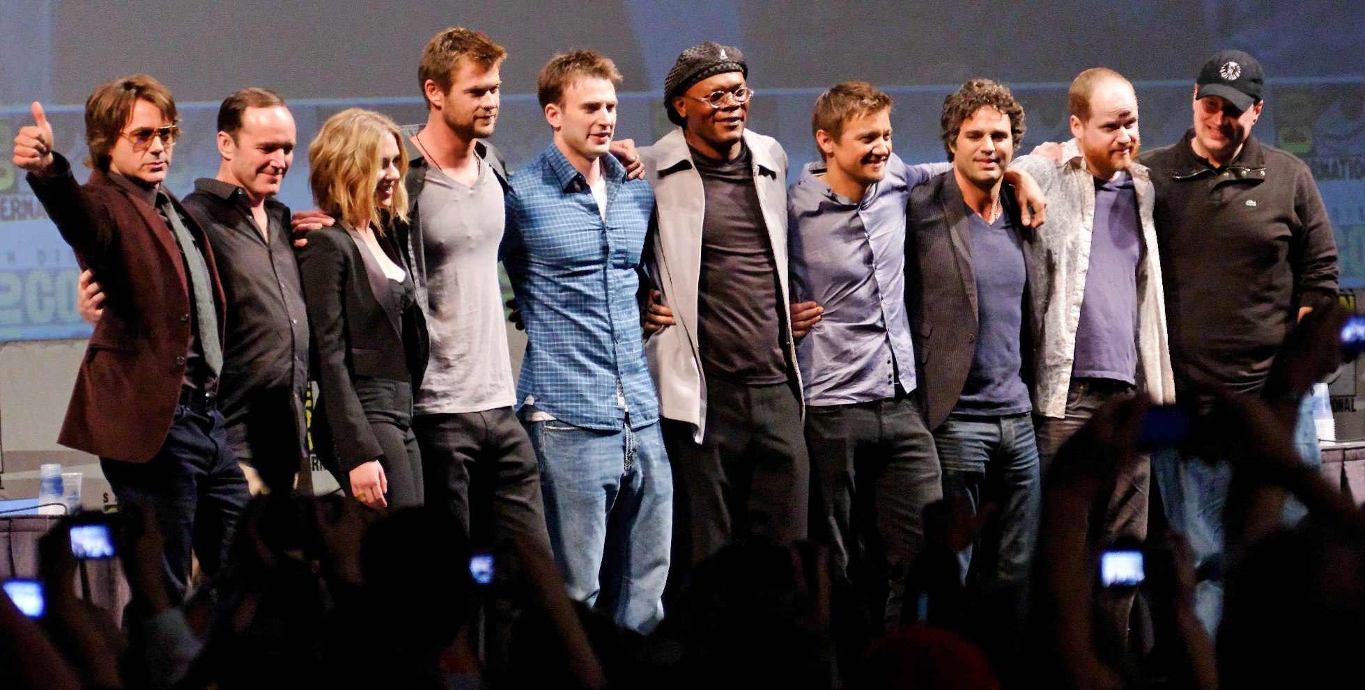 The Avengers Cast 2010 Comic Con cropped