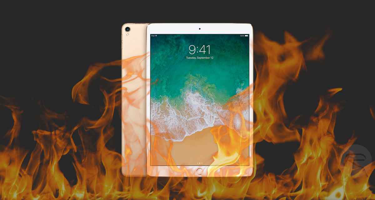 ipad flames