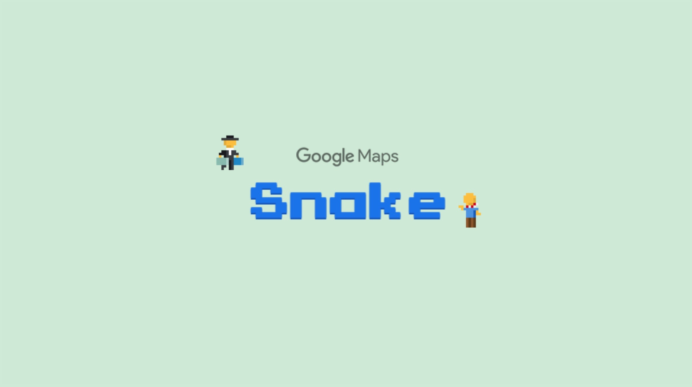 Google maps snake