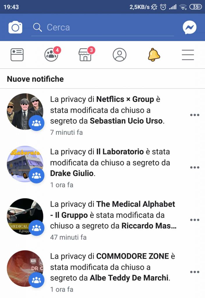 La privacy dei gruppi Facebook