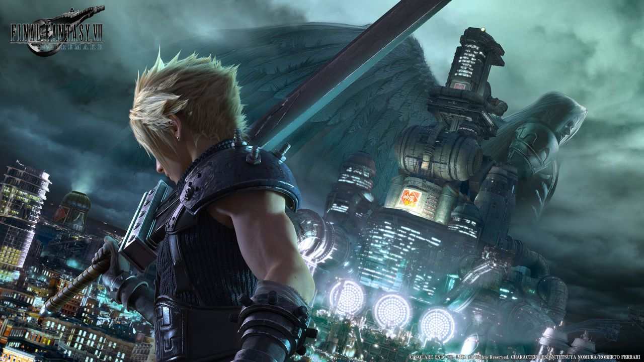 Cloud in Final Fantasy VII Remake