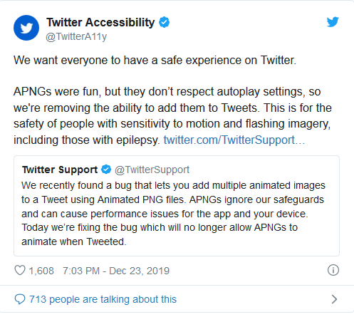 Screenshot 2019 12 30 Twitter bans animated PNG files after online attackers targeted users with epilepsy