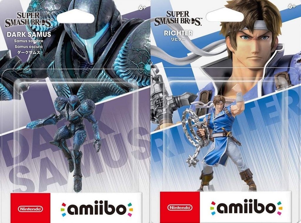 dark samus and richter amiibo revealed now available to pre order figure peek