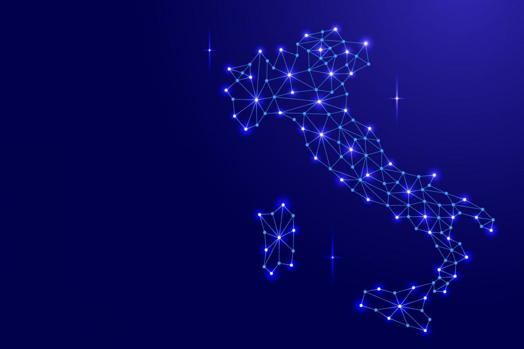 Italia Rete Fissa Mappa Fibra Ottica