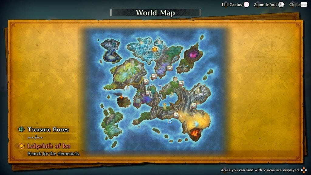 Trials of Mana World Map