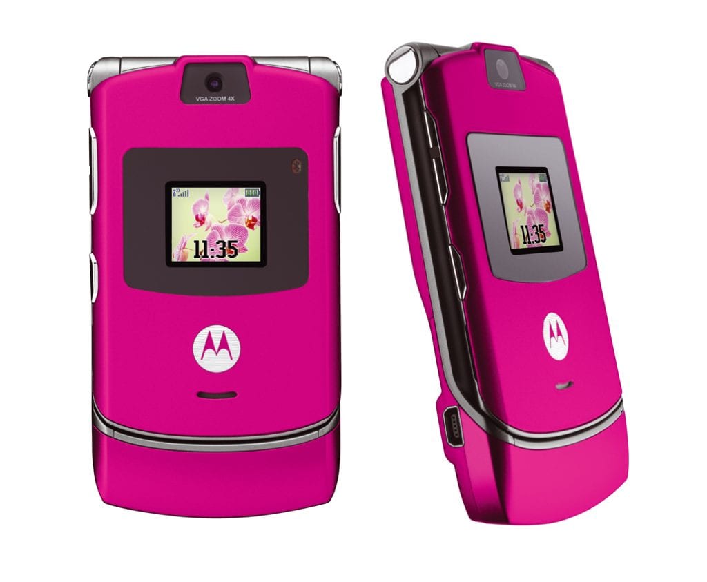 Motorola RAZR v3 розовый