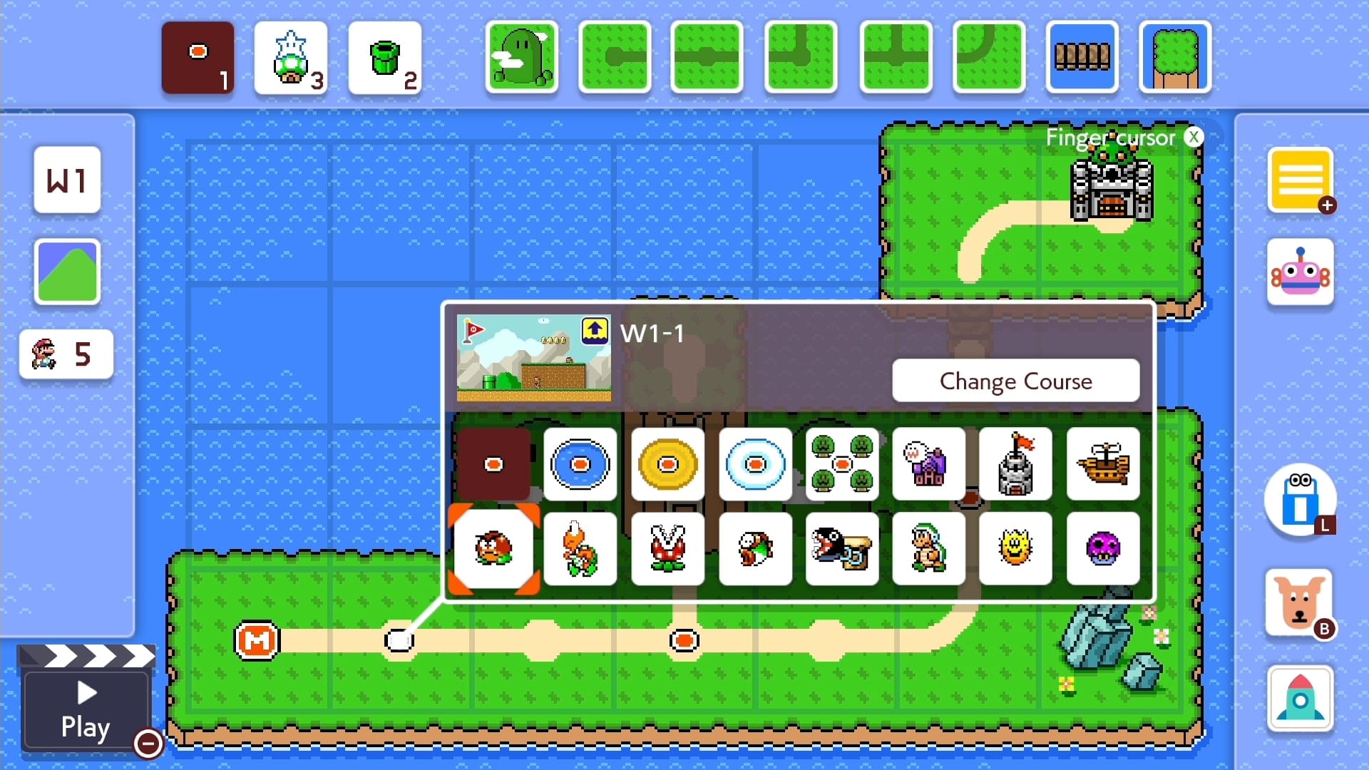 Super Mario Maker 2 creazione mondo