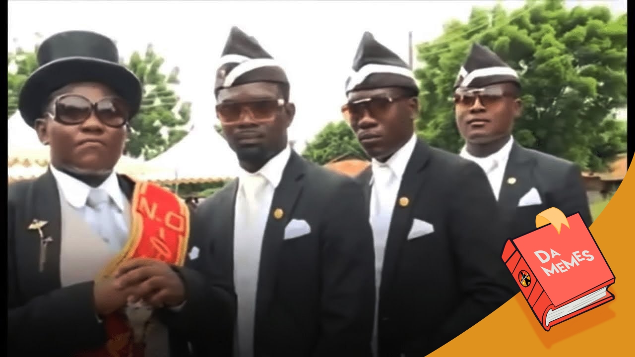 ghanaians dancing with a coffin