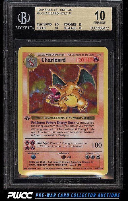 Charizard Prima Edizione carta Pokèmon