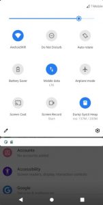 registrazione schermo quick setting android 11