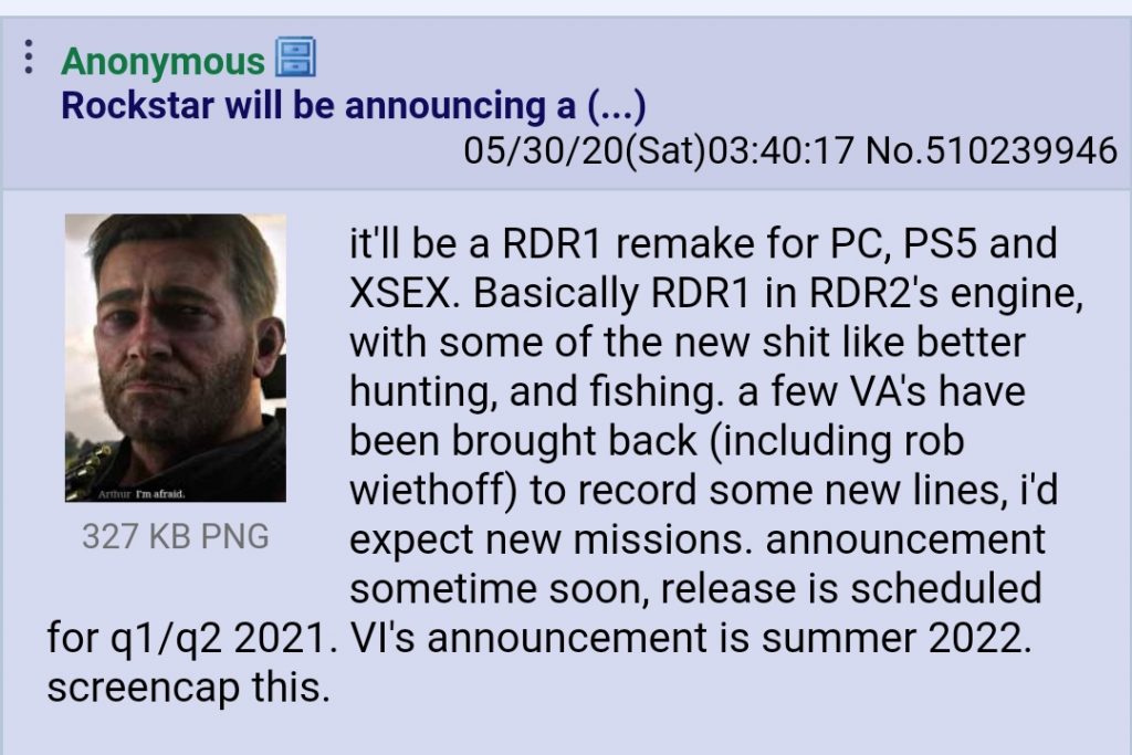 red dead rumor