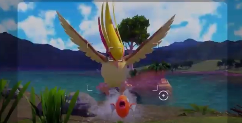 Magikarp catturato da pidgeot