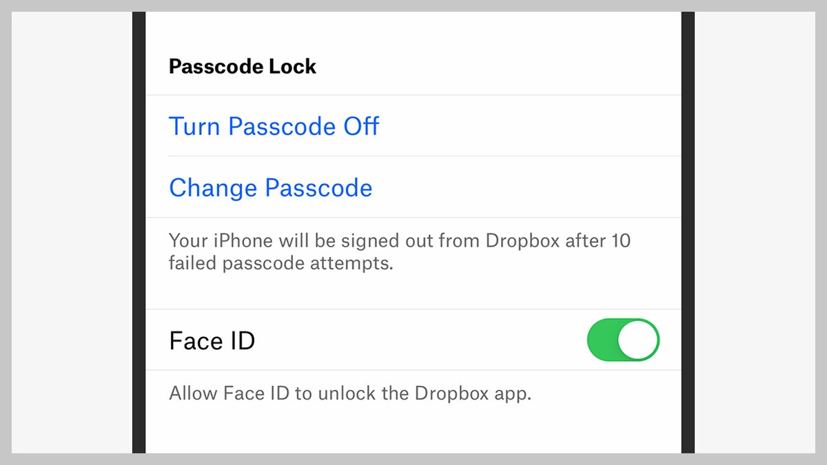 password dropbox