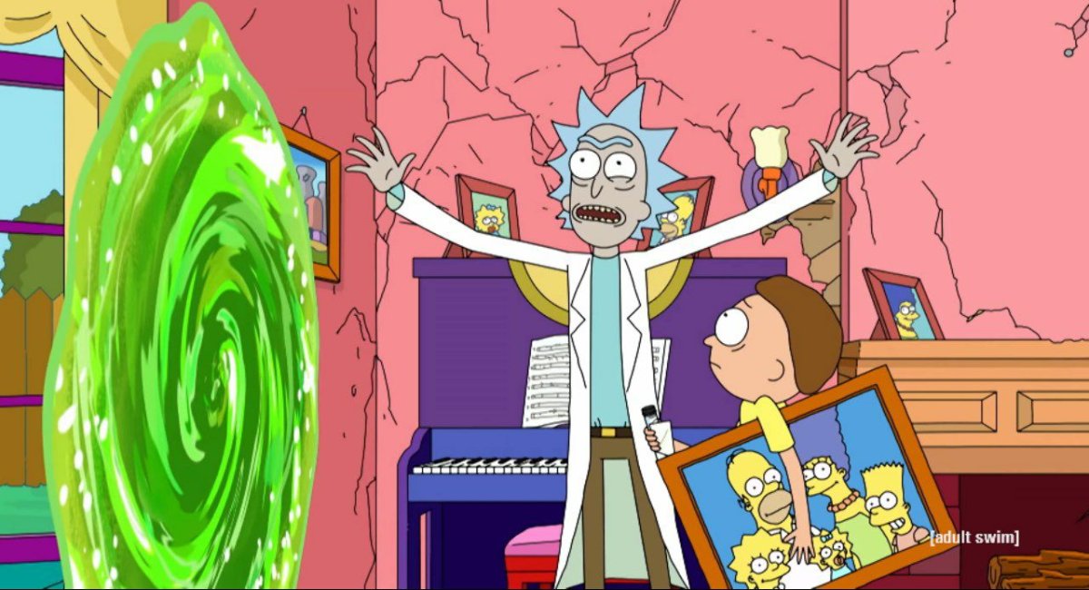 Rick and Morty X Simpson