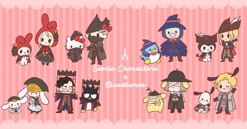 Crossover di bloodborne con hellokitty