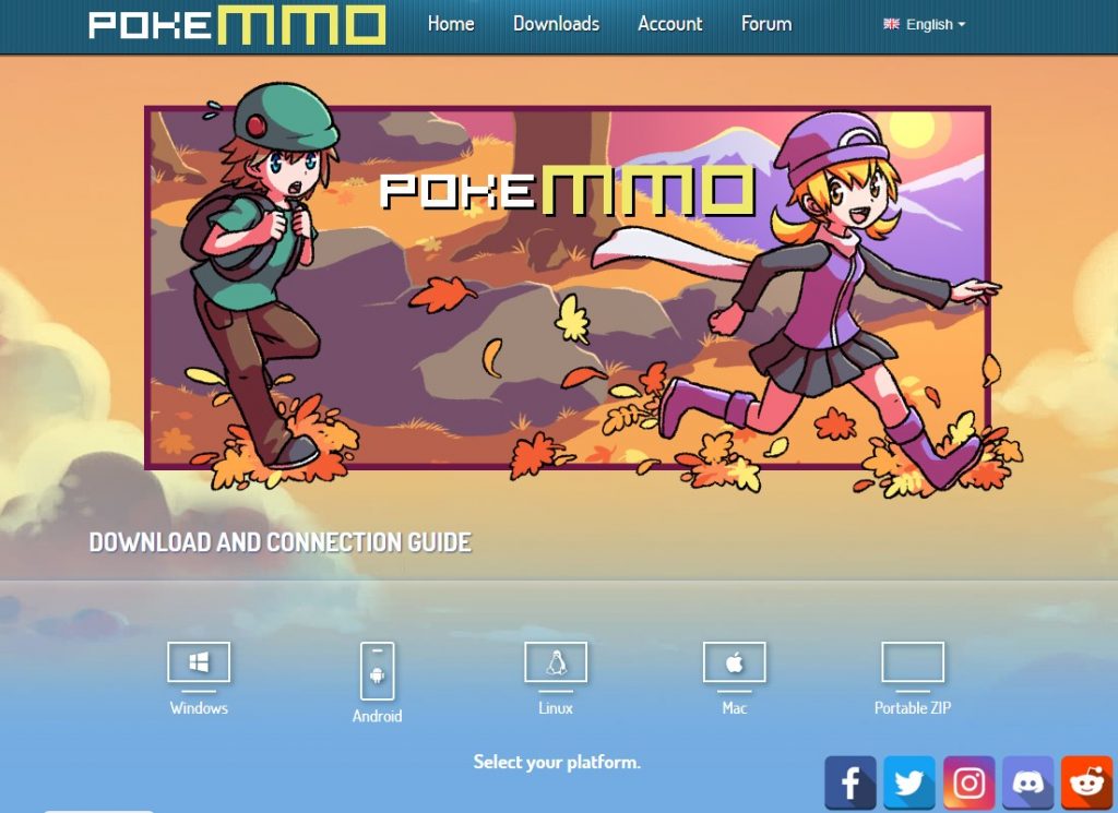 PokeMMO homepage