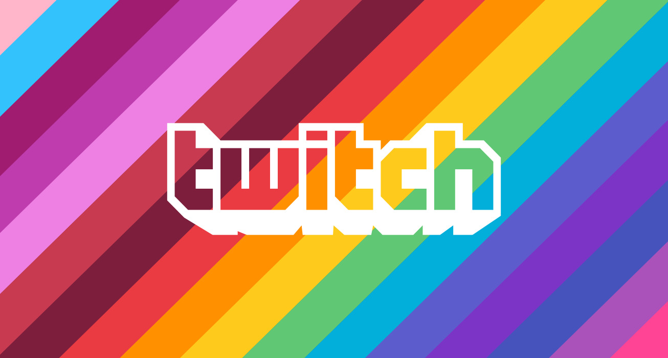 Logo di twitch per il pride month
