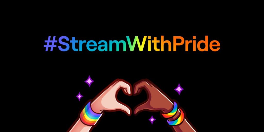 Slogan di Twitch per il Pride Month