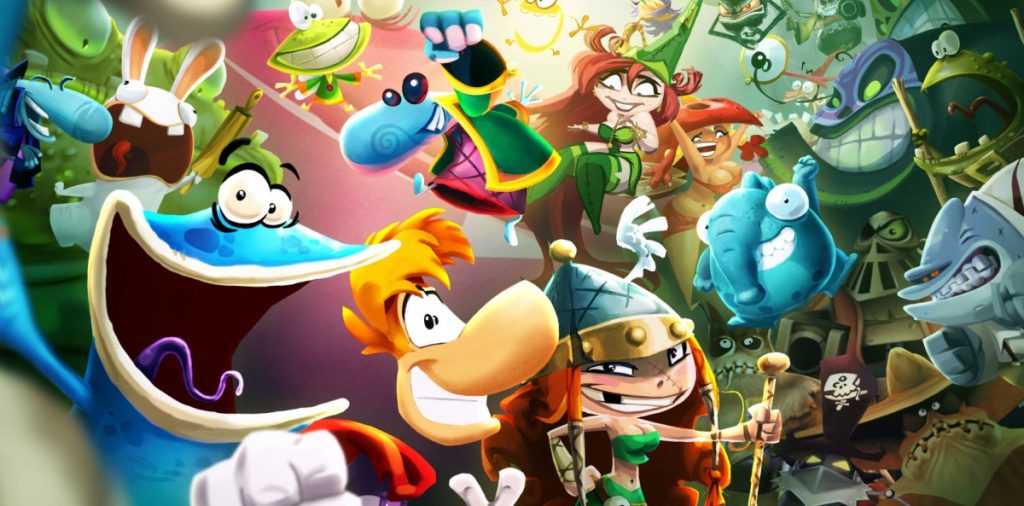 Selfie di tutti i personaggi della saga Rayman