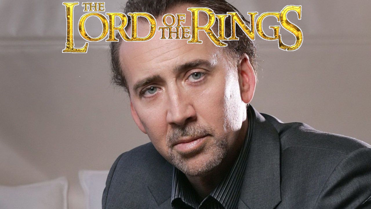 nicolas cage il signore degli anelli