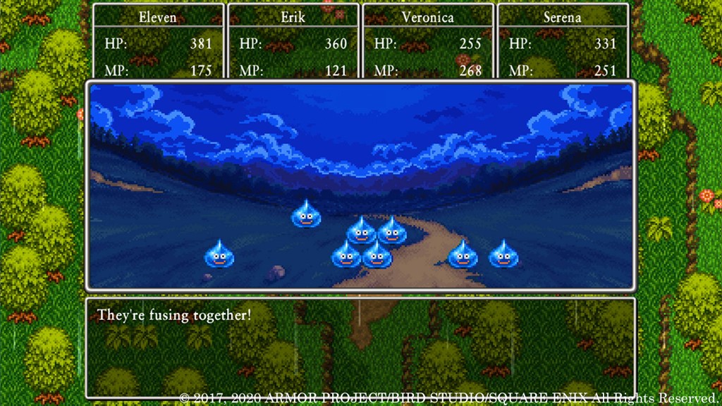 Dragon Quest XI S: Edizione Definitiva battaglia 2D