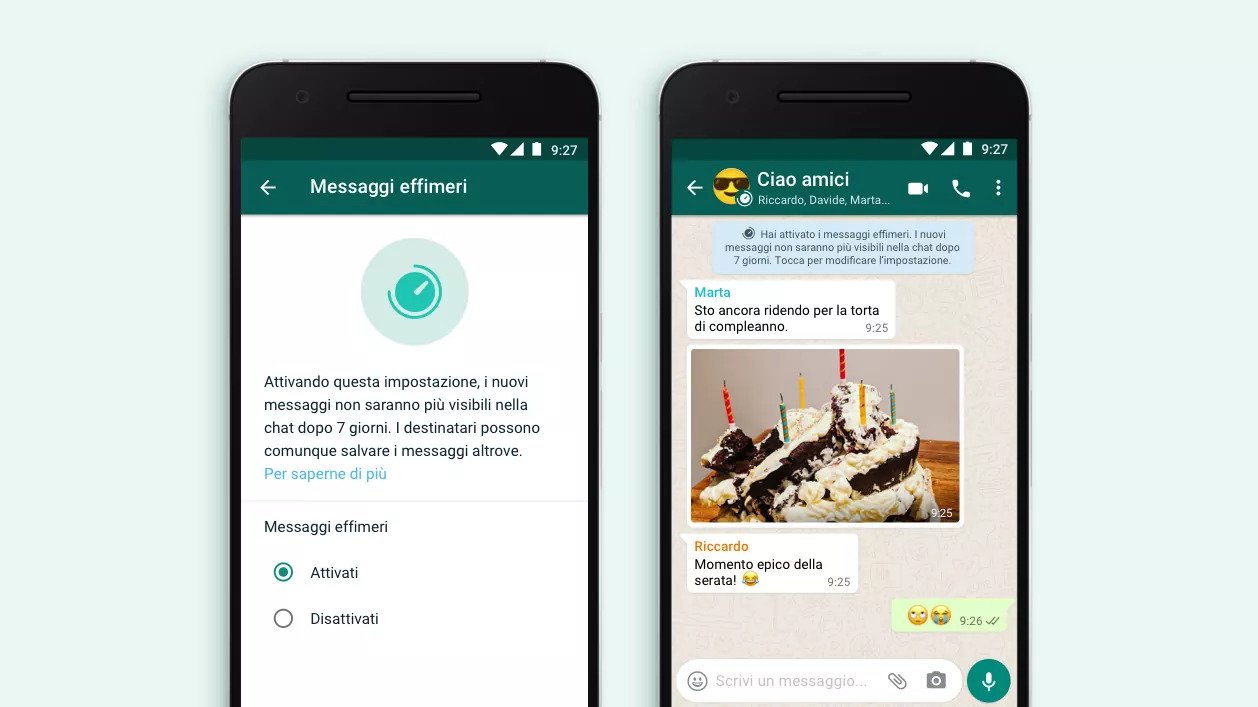 WhatsApp introduce i messaggi che si autodistruggono