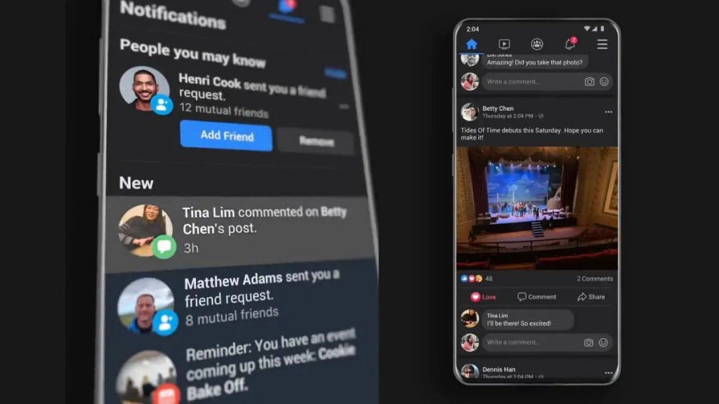 Facebook Dark Mode modalità oscura