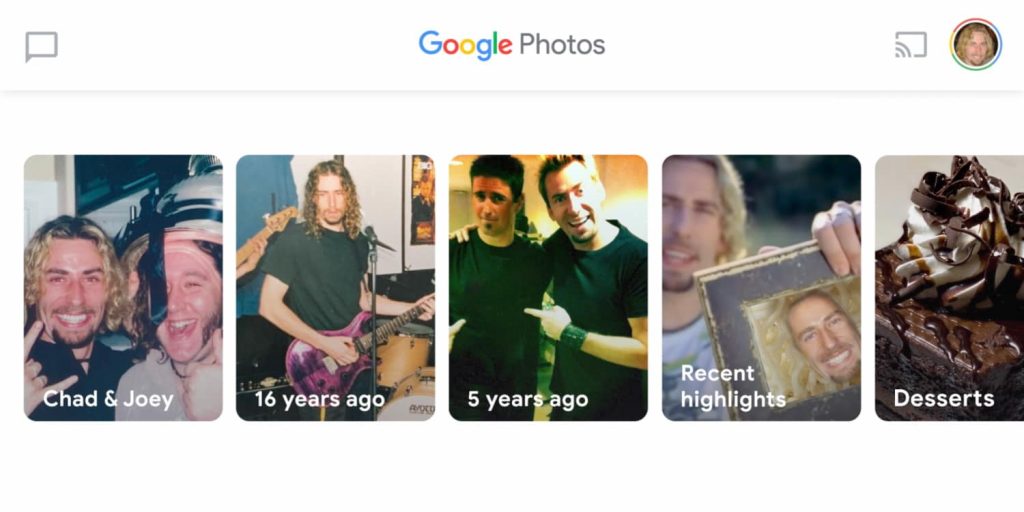 Google Foto Nickelback video promo parodia