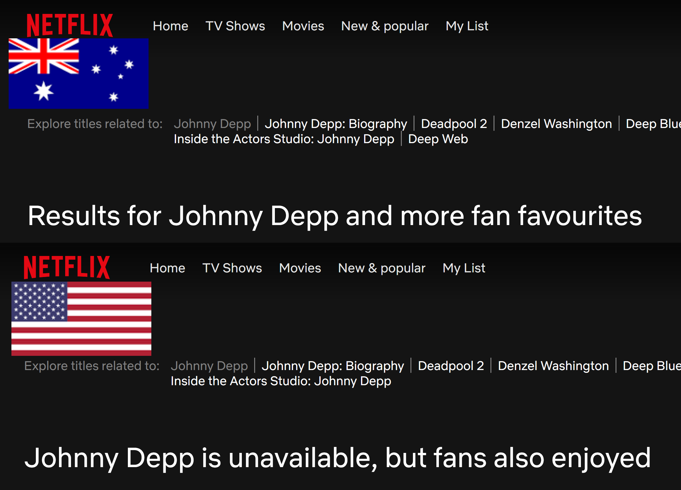 Johnny Depp Netflix