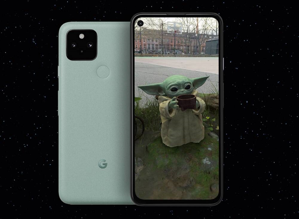 Grogu Baby Yoda Google realtà aumentata AR 3D ARCore