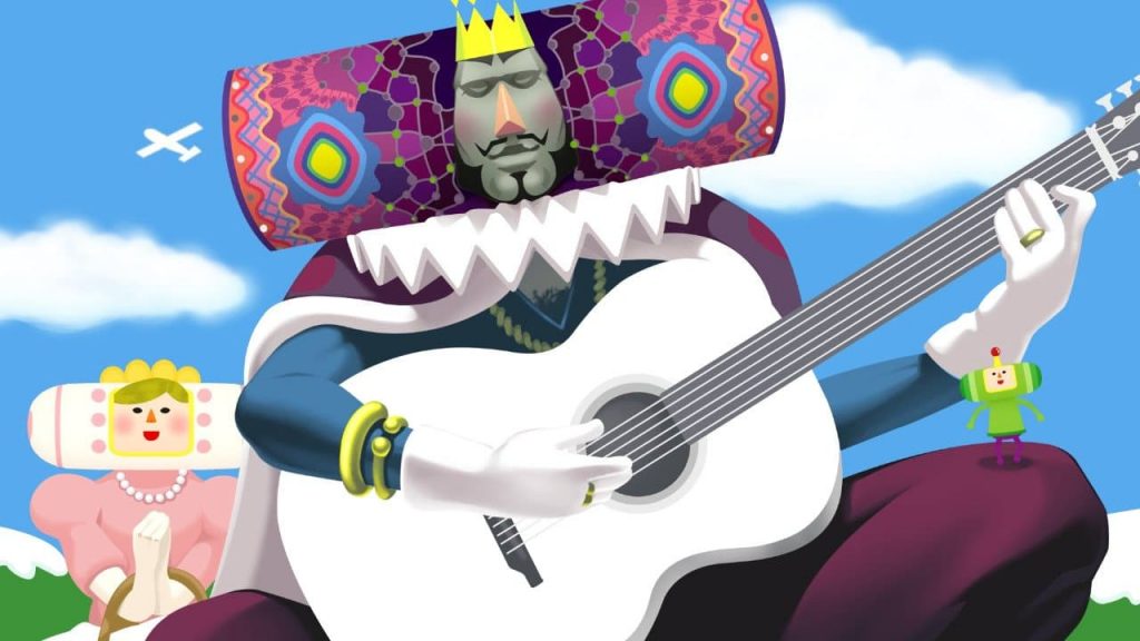 Katamari Damacy Re del Cosmo che suona la chitarra