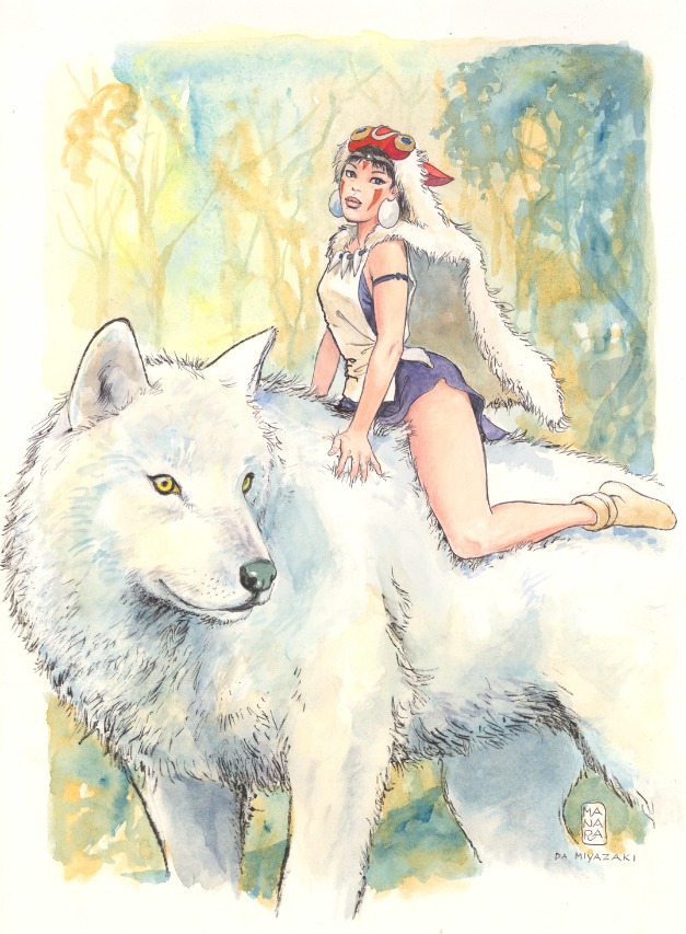 Milo Manara festeggia compleanno miyazaki