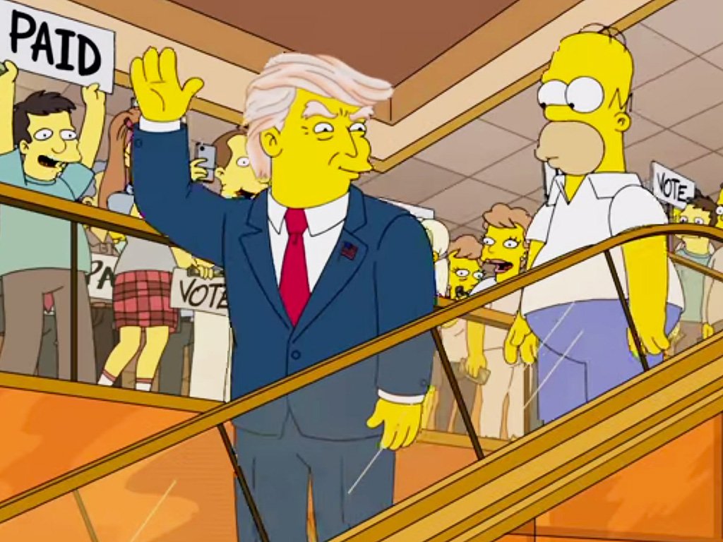 simpsons donald trump