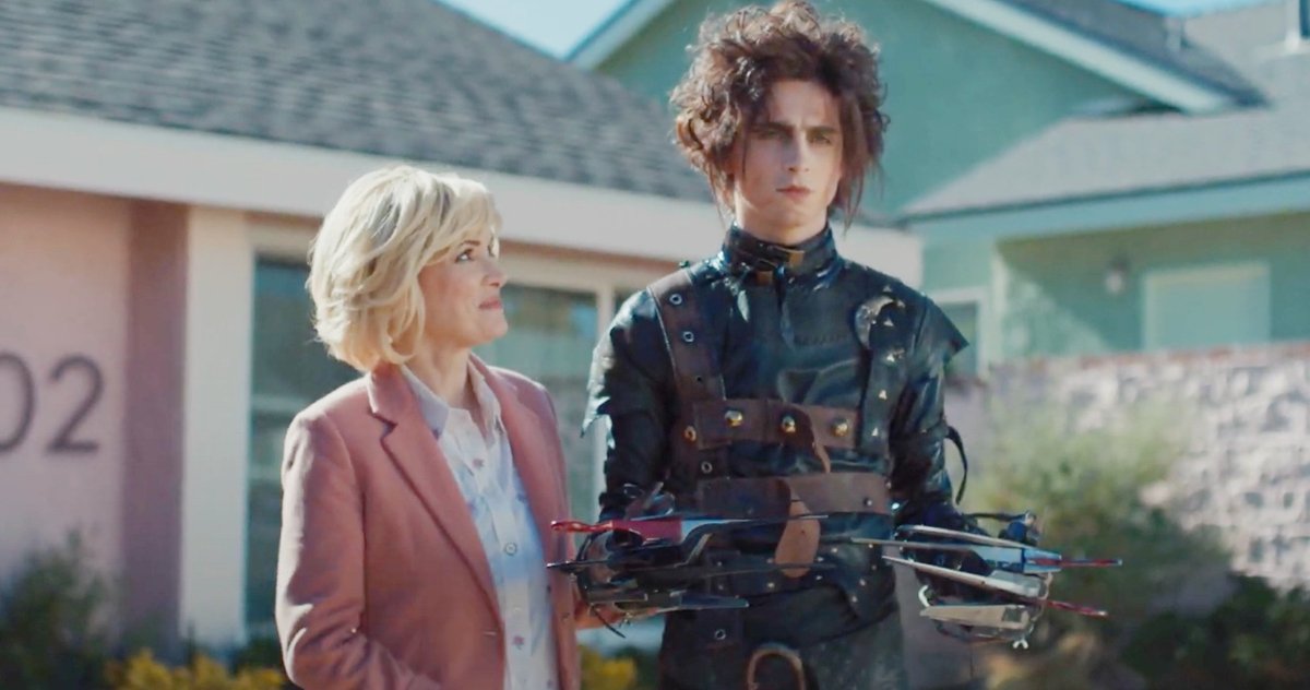 Timothee Chalamet Edward Scissorhands Cadillac Super Bowl Commercial