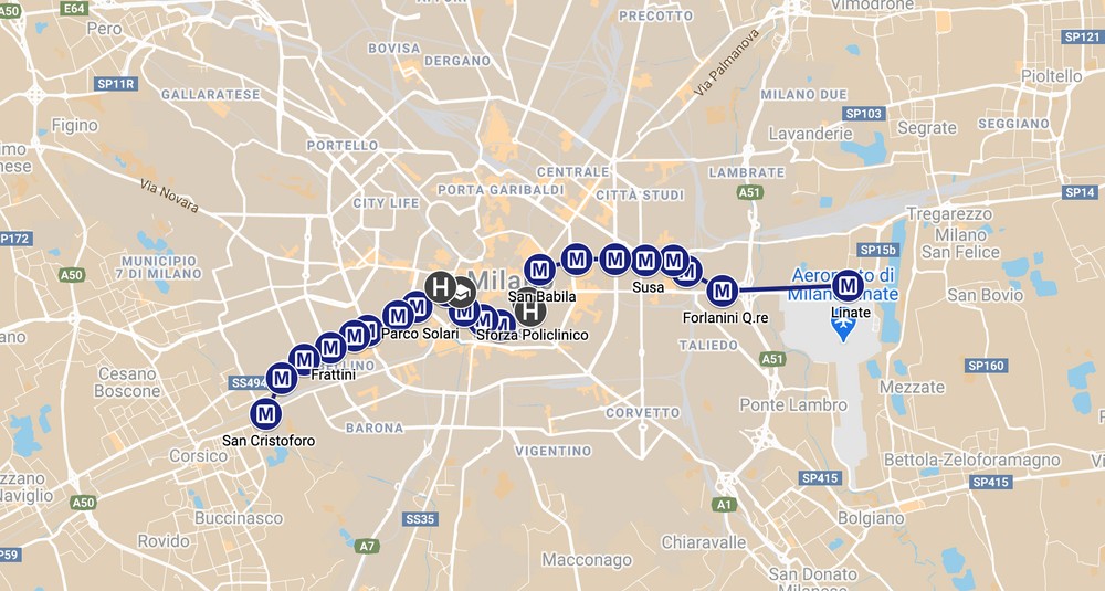 5G linea metropolitana Milano