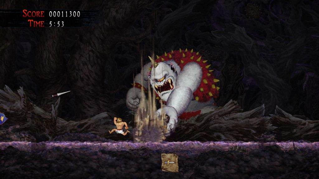 Ghosts'n Goblins Resurrection scontro con un boss