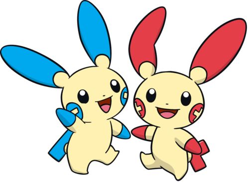 Plusle and Minun pokemon 40281027 500 366