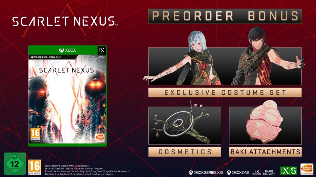 Contenuti del bonus pre-order di scarlet nexus