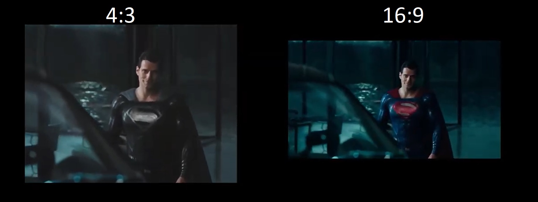 justice league 4:3 16:9 differenze